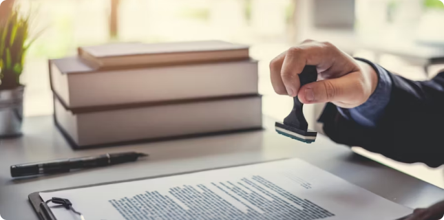 Certification documents