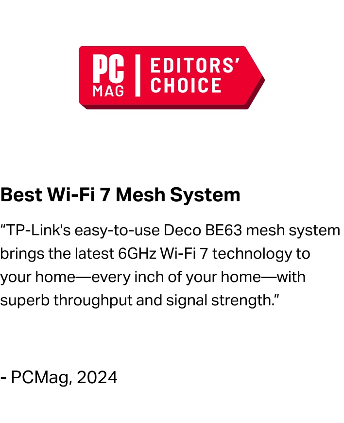 Best Wi-Fi 7 Mesh System - PCMag, 2024