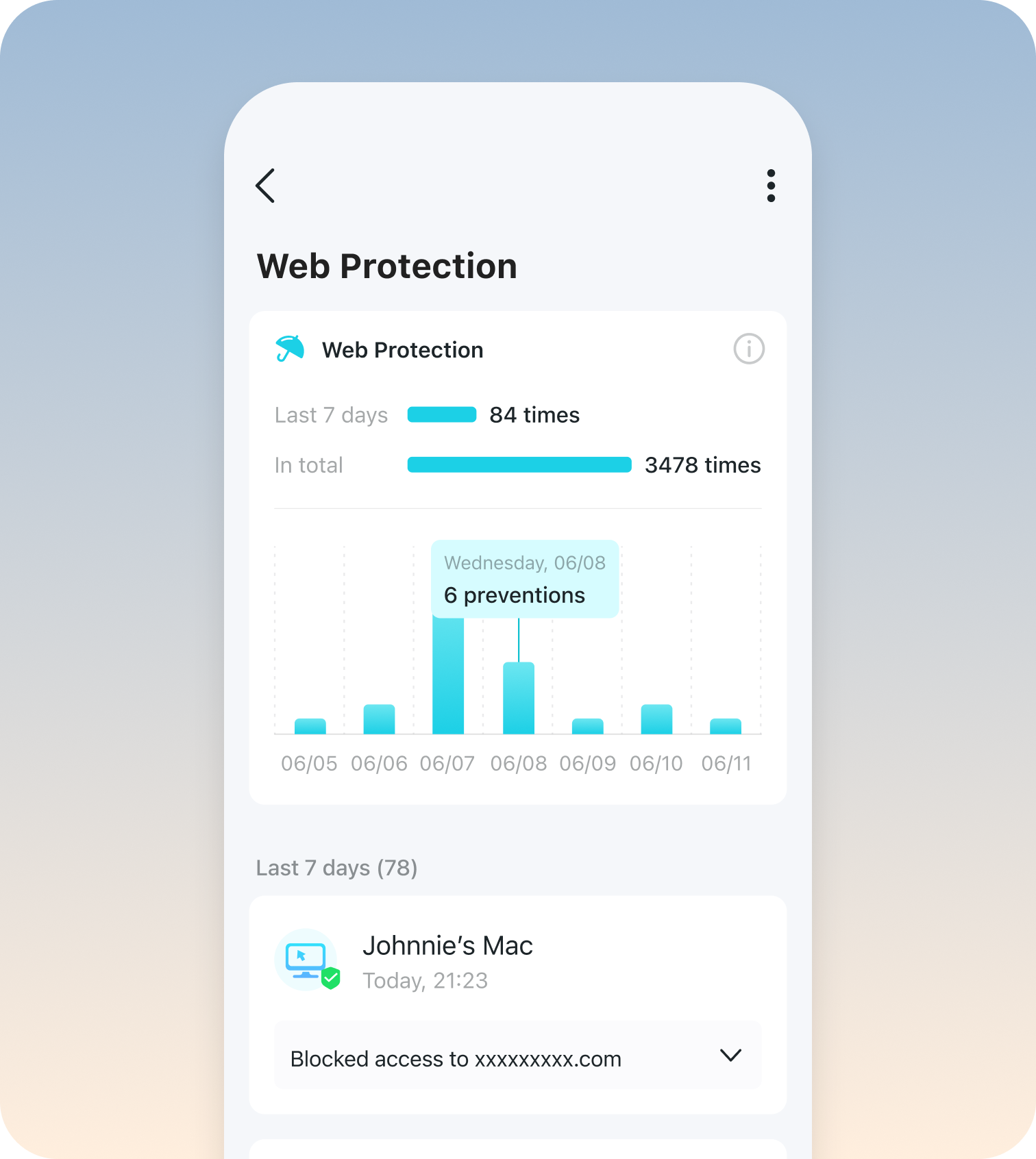 Security+ app screen