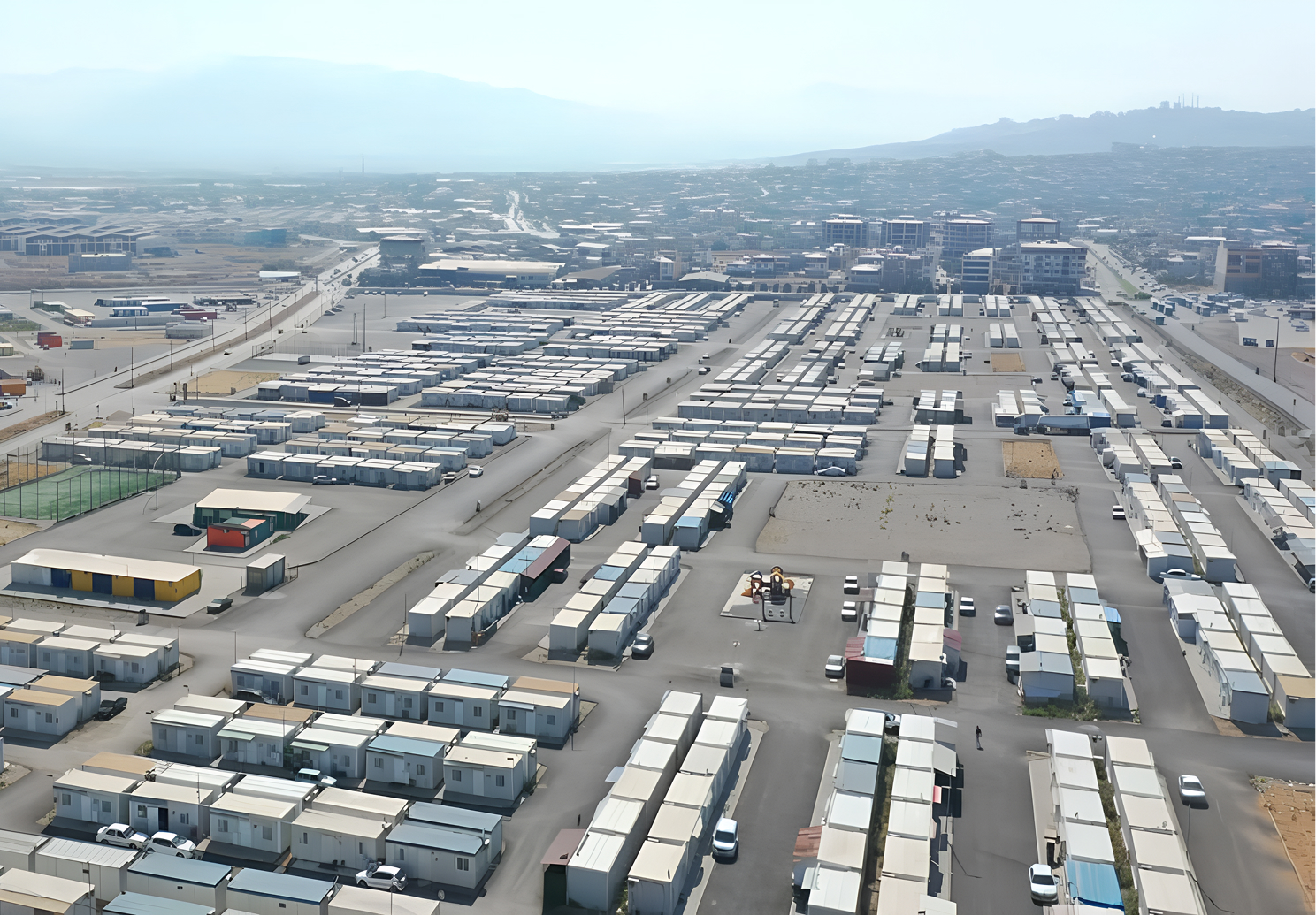 Türk Telekom earthquake resettlement container homes
