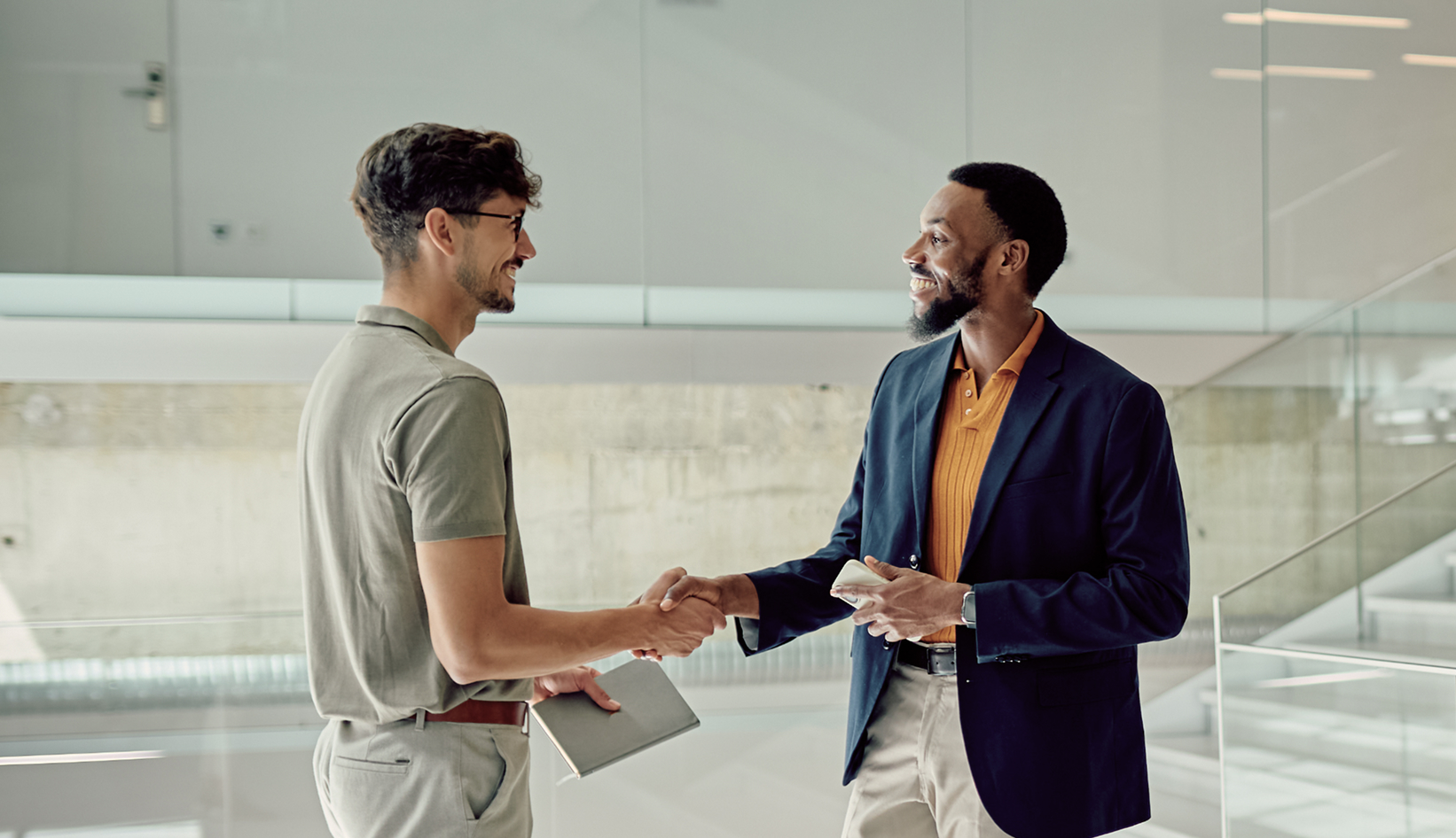 Two people shaking hands