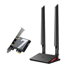 BE9300 Tri-Band Wi-Fi 7 PCIe Adapter, Bluetooth